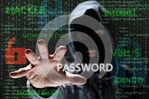 Hacker stealing network password