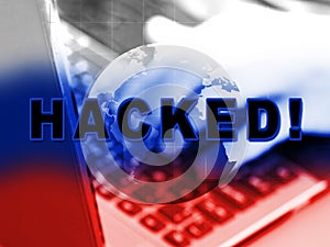 Hacker Typing Hacked Data Alert 3d Illustration