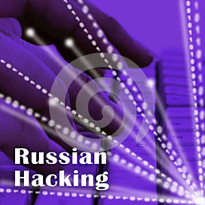 Hacker Typing Hacked Data Alert 3d Illustration