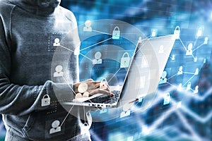 Malware and theft concept