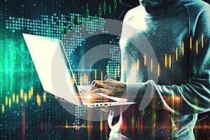 Investment and attack concept