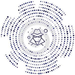 hacker vector icon. hacker editable stroke. hacker linear symbol for use on web and mobile apps, logo, print media. Thin line