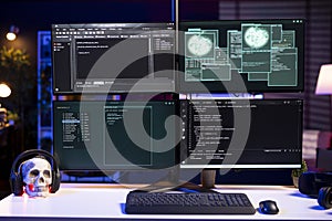 Hacking code scripts running on computer system monitors
