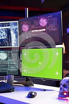 Hacking code scripts running on computer system monitors