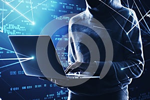 Hacking and computing concept
