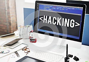 Hacking Hacking Coding Criminal Cyber Concept