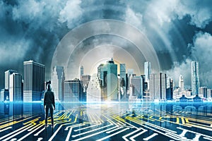 Hacking and hardware concept