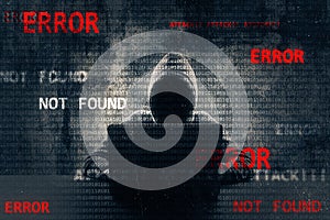 Hacking and malware concept