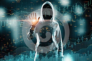 Hacking and market concept