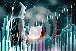 Hacking, technology and market concept