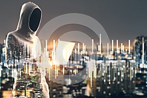 Hacking and trade concept