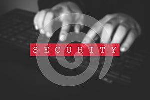 Hacking virus entering in the system. Hacker stealing data