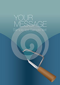 Hacksaw Cut Open Background