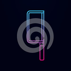 Hacksaw line nolan icon. Simple thin line, outline vector of web icons for ui and ux, website or mobile application