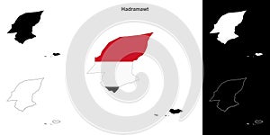 Hadramawt outline map