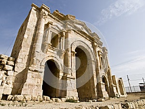 Hadrian Arch of Triumph, Jerash photo