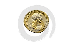 Hadrian Emperor gold coin