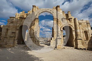 Hadrian's Arch, gateway to Roman ruins