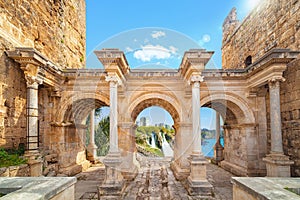 Hadrian`s Gate - entrance to Antalya, Turkey