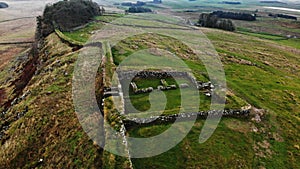 Hadrian`s wall defense tower hexham