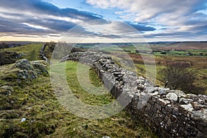 Hadrian`s Wall, Northumberland photo