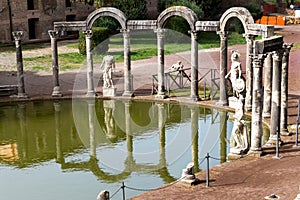 The hadrian villa, adriana is a large roman archaeological complex