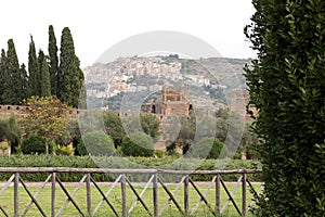 The hadrian villa, adriana is a large roman archaeological complex