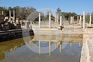 Hadrianic Baths at the Roman Ruins at Leptis Magna, Libya