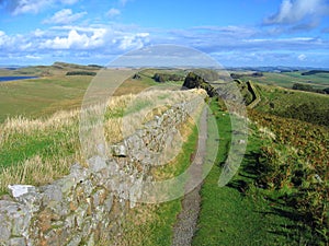 Hadrians Wall, Northumberland National Park, Great Britain