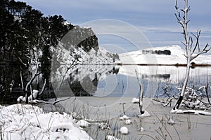 Hadrians Wall in winter