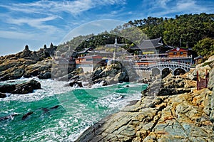 Haedong Yonggungsa Temple. Busan, South Korea photo