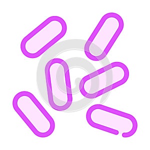 Haemophilus influenzae color icon vector isolated illustration photo