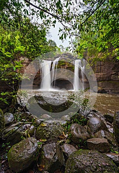 Haew Suwat Waterfall in Khao Yai Park, Thailand