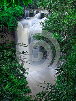 Haew Suwat Waterfall,Rain forest at Nakhon Ratchasima Province.Thailand