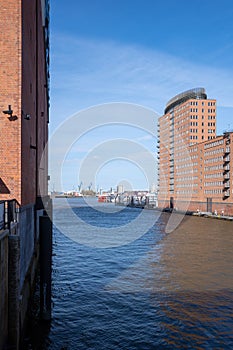 The Hafencity of Hamburg in nice weather
