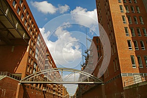 HafenCity, at harbour, Hamburg, Germany