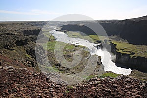 Hafragilsfoss Waterfall in Iceland