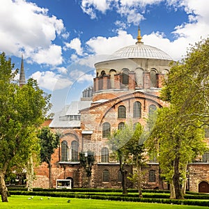 Hagia Irene church in Istanbul, Turkey photo
