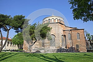 Hagia Irene church in the park of Topkapi Palace in Istanbul