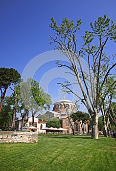 Hagia Irene church in the park of Topkapi Palace in Istanbul