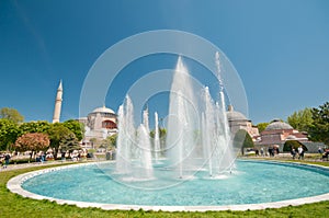 Hagia Sofia and fountain