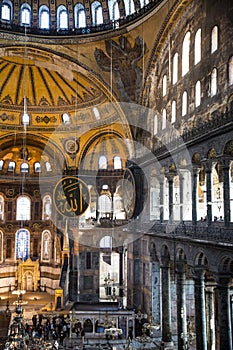 Hagia Sofia inside. Istanbul, Turkey