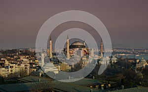 Hagia Sofia at sunset