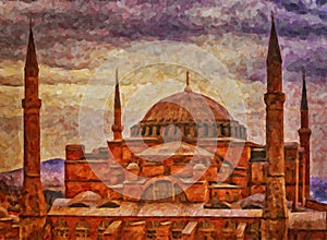 Hagia Sophia Digital Painting