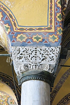 Hagia Sophia interior at Istanbul Turkey