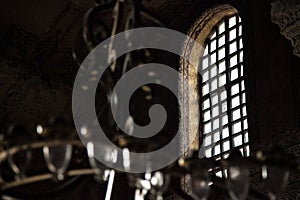 Hagia Sophia interior at Istanbul Turkey. Beautiful sunlight