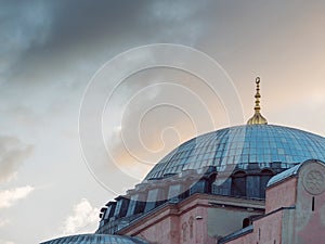 Hagia Sophia in Istanbul, Cathedral and mosque, Museum.