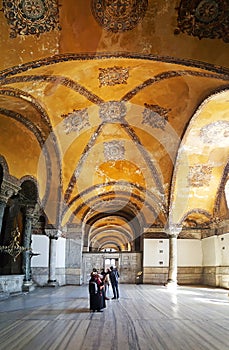 Hagia Sophia Mosque Istanbul Interior Arcs