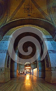 Hagia Sophia Mosque Istanbul Interior Arcs