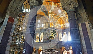 Hagia Sophia Mosque Istanbul Interior Dome